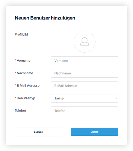 Benutzer hinzufügen