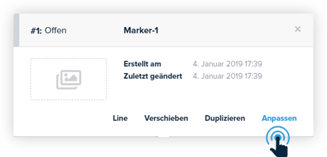 Markierung anpassen