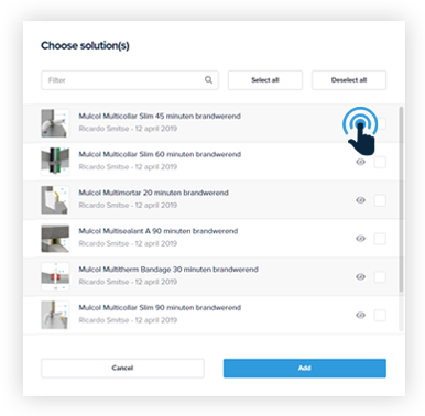 View chosen solution